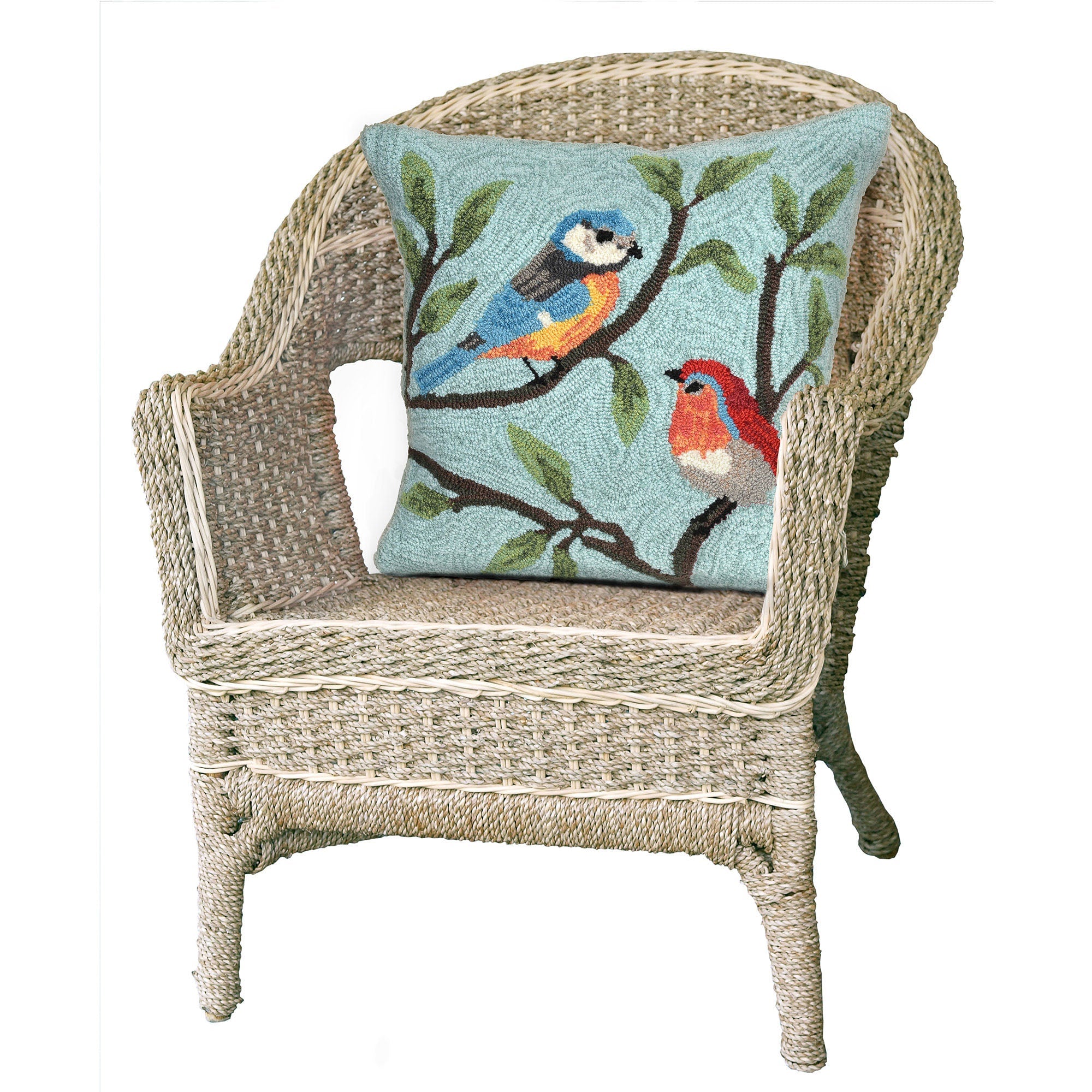 Frontporch Birds On Branches Indoor Outdoor Throw Pillow