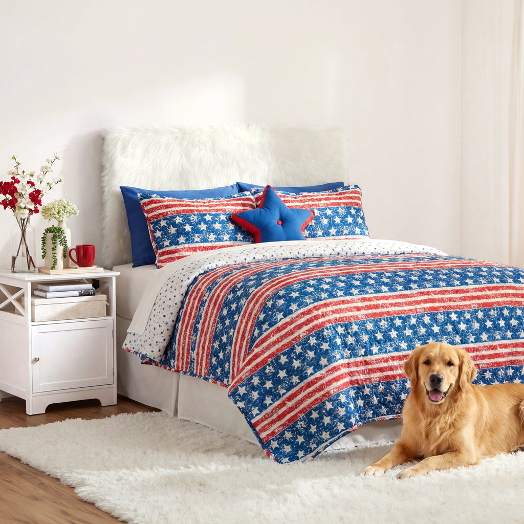 Stars and Stripes Reversible Quilt A959688