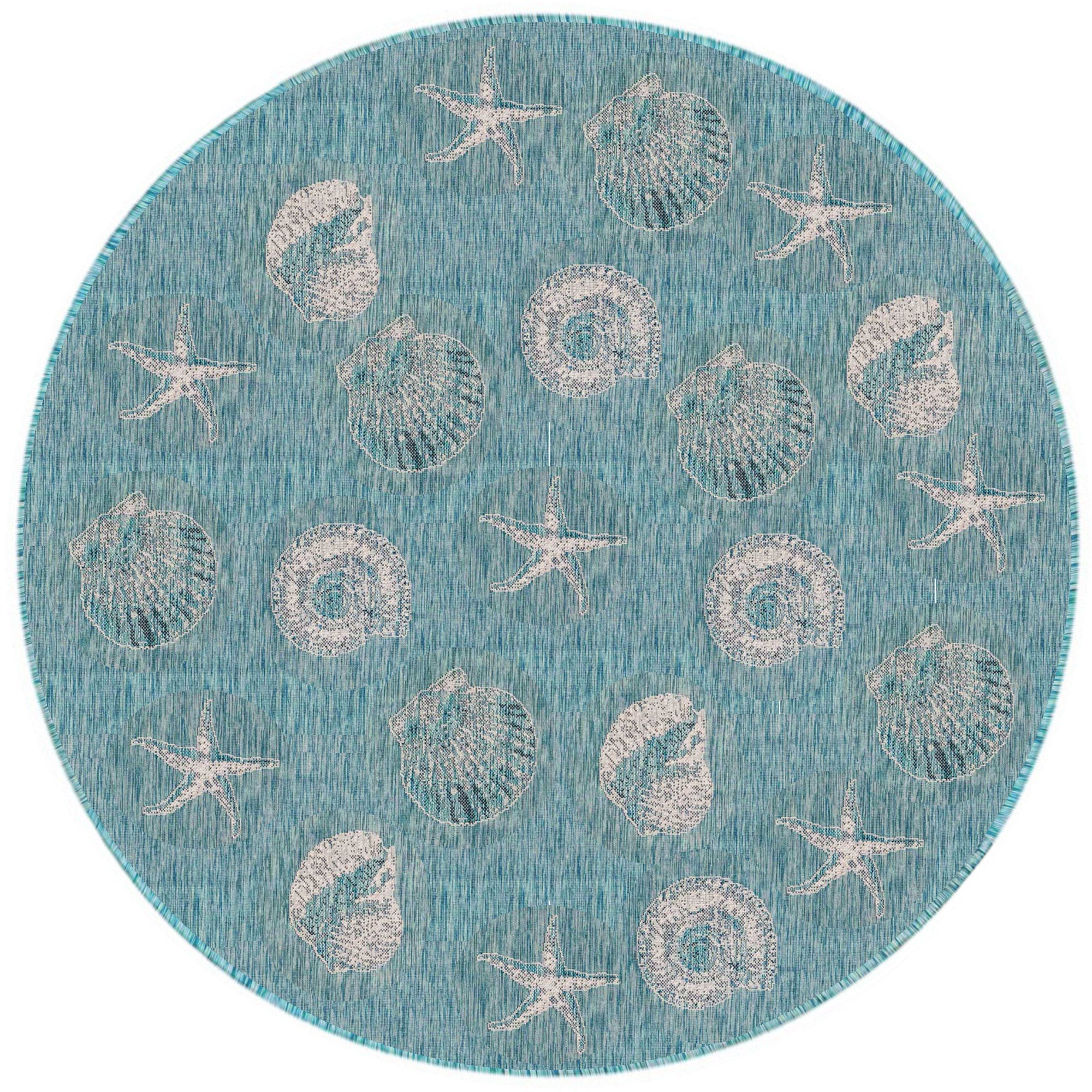 Carmel Shells Indoor Outdoor Area Rug