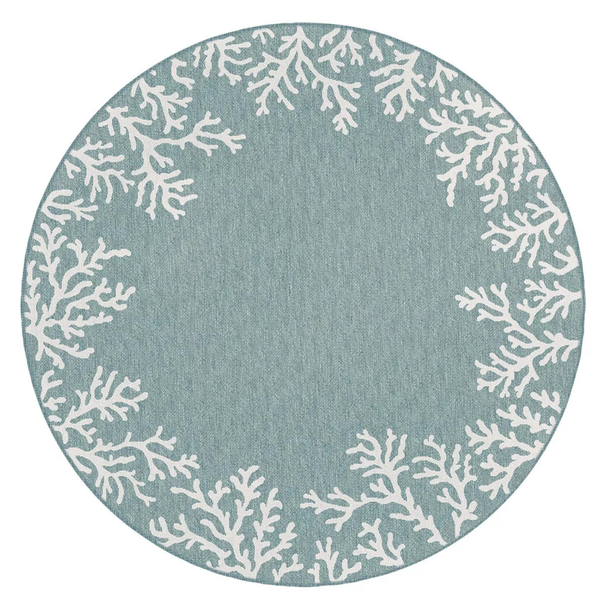 Carmel Coral Border Indoor Outdoor Area Rug