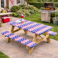 Vinyl Easy Fit Picnic Tablecloth 3-Pc. E92405